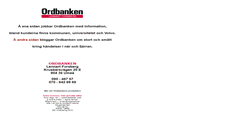 Desktop Screenshot of ordbanken.se
